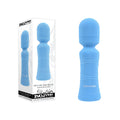 Evolved Out Of The  -  10.5 cm USB Rechargeable Mini Massager Wand in blue packaging and design.
