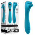 Evolved HEADS OR TAILS - Blue 19.3 cm USB Rechargeable Dual Ended Massager with unique rotating fingers for pleasure.