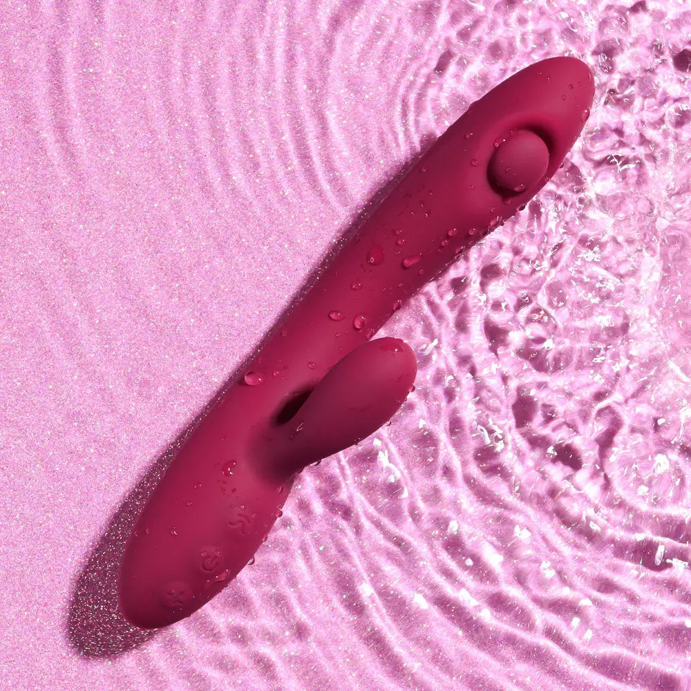 Evolved JAMMIN' G - Burgundy 20.1 cm USB Rechargeable Rabbit Vibrator Evolved Discreet Intimate Essentials.