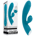 Evolved FIERCE FLICKER - a USB rechargeable rabbit vibrator showcasing an ergonomic design and multiple speeds.