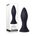 Evolved Mighty Mini Plug -  8.9 cm (3.5'') USB Rechargeable Butt Plug in sleek black silicone packaging.