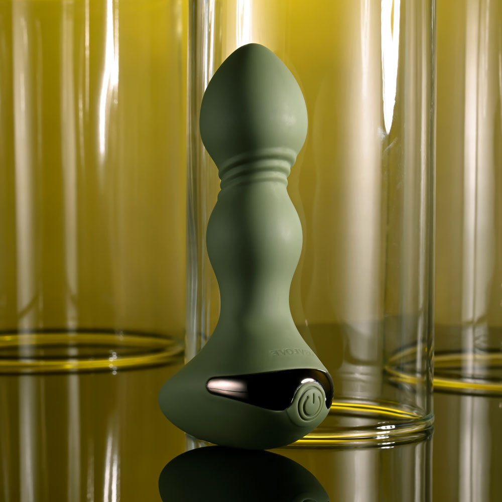 Evolved LIEUTENANT - 12.2 cm USB Rechargeable Vibrating Butt Plug with unique design and easy controls.