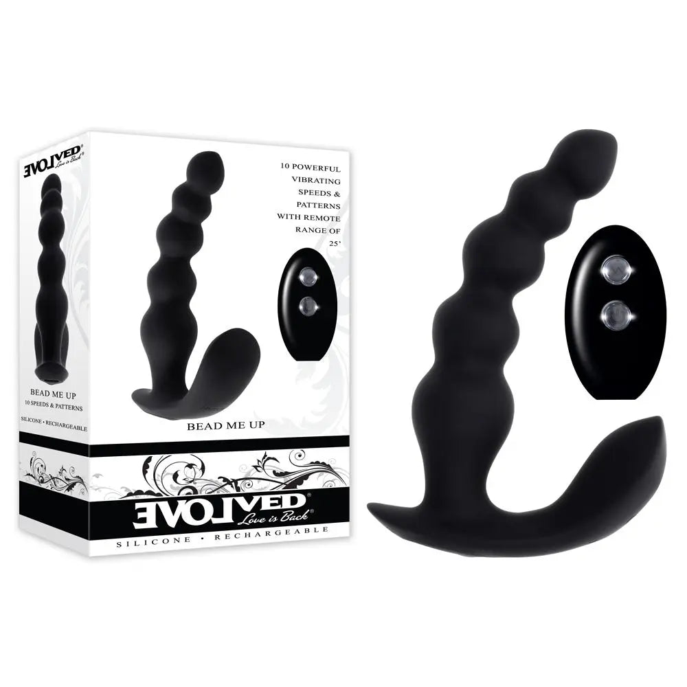 Evolved BEAD ME UP -  16.8 cm USB Rechargeable Vibrating Anal Beads with Wireless Remote Evolved Discreet Intimate Essentials.