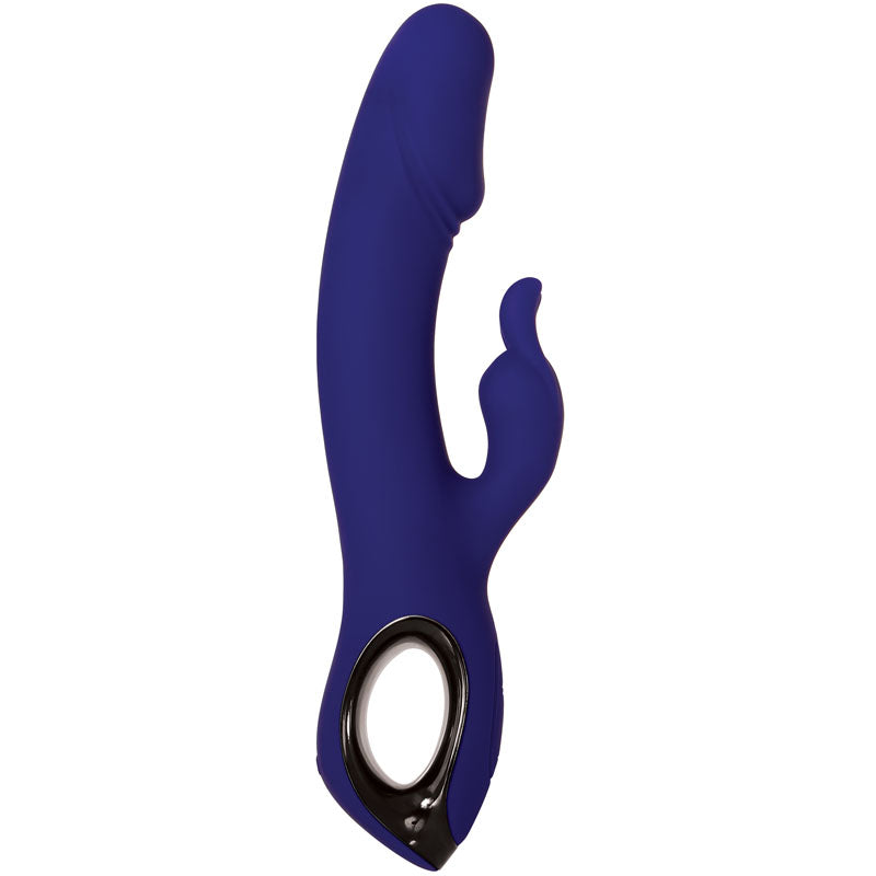 Evolved Bunny Buddy -  22.2 cm USB Rechargeable Rabbit Vibrator in sleek purple silicone design.