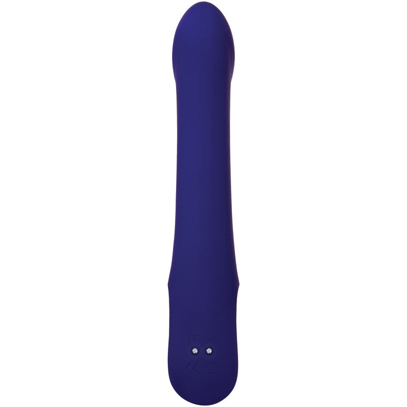 Evolved Bunny Buddy -  22.2 cm USB Rechargeable Rabbit Vibrator in purple silicone design for intimate pleasure.