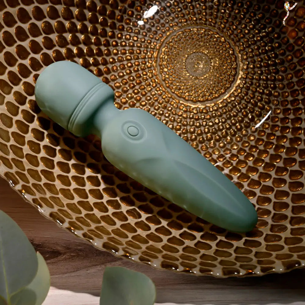 Evolved RUMBLE WAND - Olive  13.4 USB Rechargeable Mini Massage Wand Evolved Discreet Intimate Essentials.