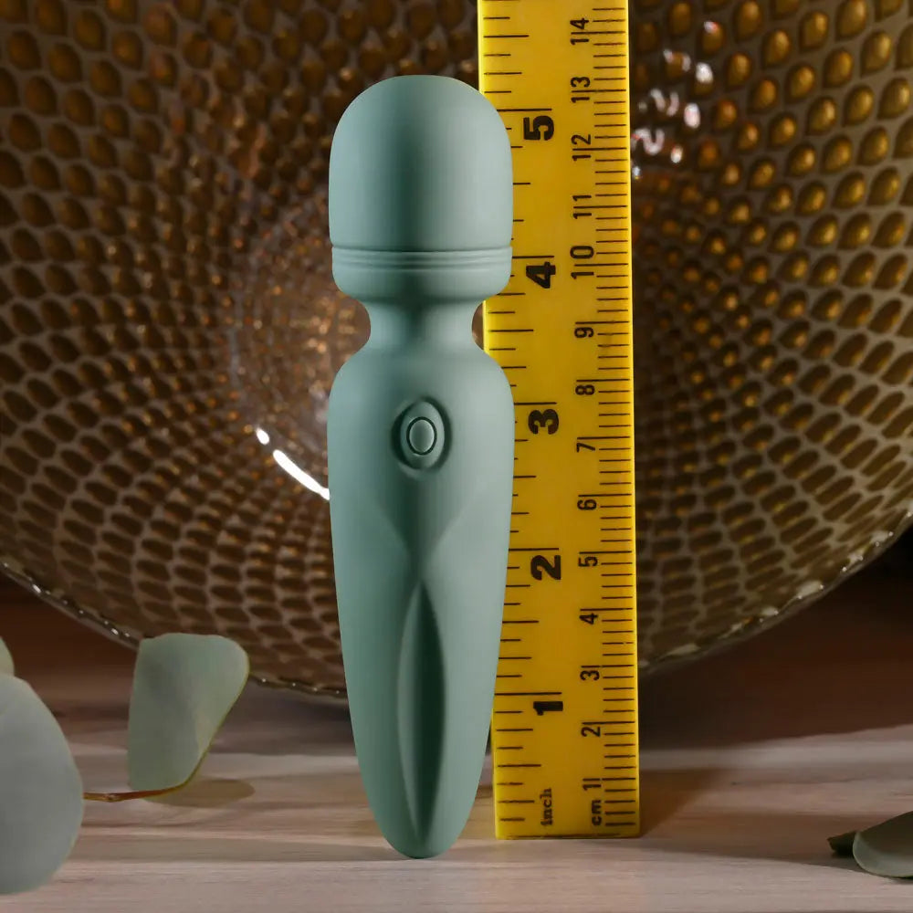 Evolved RUMBLE WAND - Olive  13.4 USB Rechargeable Mini Massage Wand Evolved Discreet Intimate Essentials.