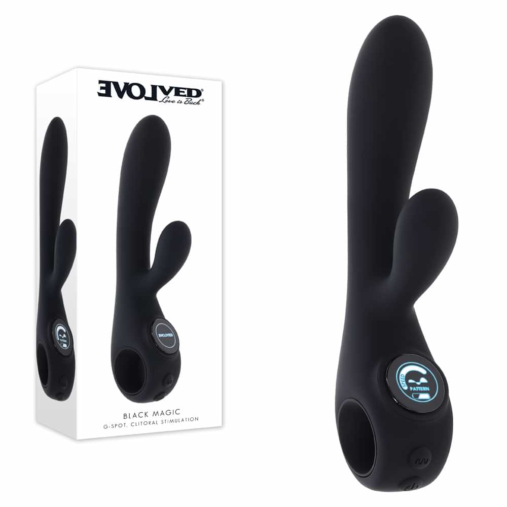 Evolved  MAGIC -  20 cm USB Rechargeable Rabbit Vibrator with LED Screen