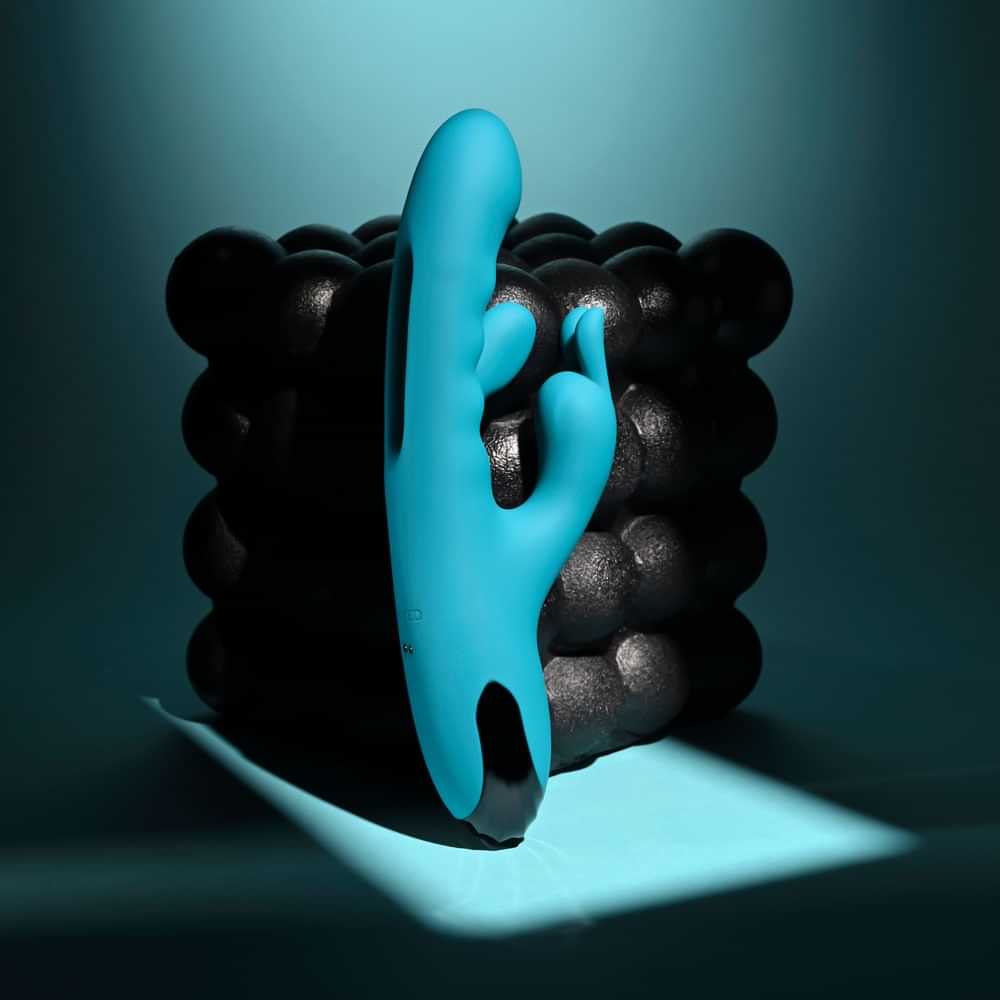 Evolved BUNNY TAPPER -  20 cm USB Rechargeable Rabbit Vibrator with Flicking Shaft
