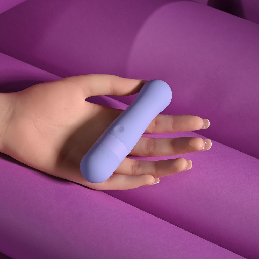 Evolved SQUISHY BULLET - 11 cm USB Rechargeable Bullet in hand, showcasing its soft, squishy texture and sleek design.