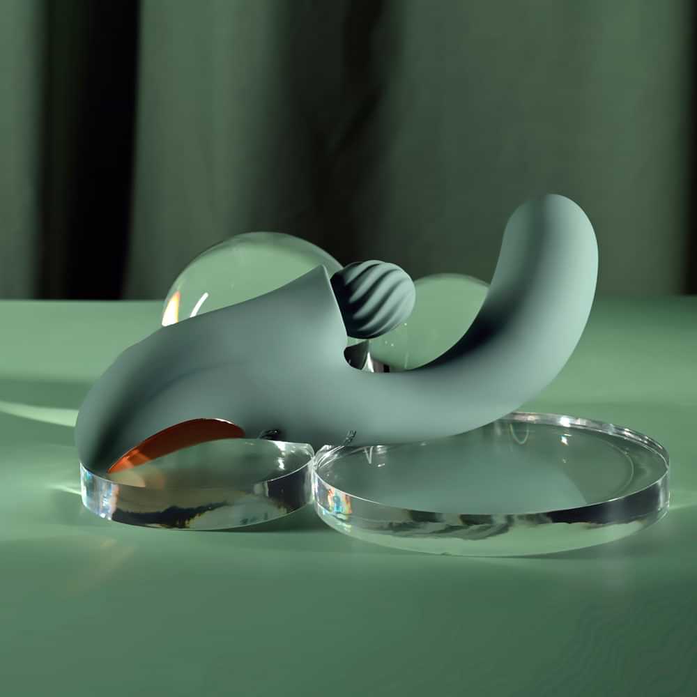 Evolved SPIRAL CHARM -  18 cm USB Rechargeable Rabbit Vibrator