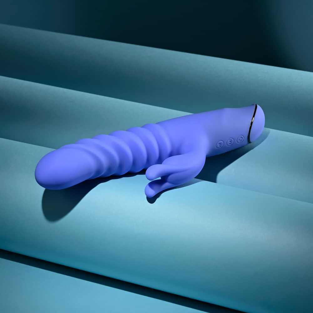Evolved KNOCK KNOCK -  22.9 cm USB Rechargeable Rabbit Vibrator with Flicking Head