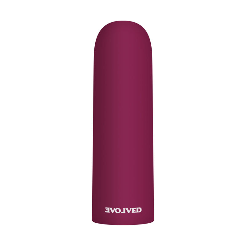 Evolved Mighty Thick - Burgundy 9 cm USB Rechargeable Bullet for enhanced intimate experiences.