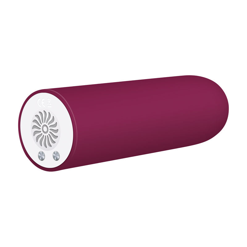 Evolved Mighty Thick - Burgundy  9 cm USB Rechargeable Bullet for strong vibrations and titillating pleasure.