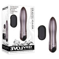 Evolved Travel-Gasm - Gray 9 cm USB Rechargeable Bullet with Travel Case in packaging with discreet carrying case.