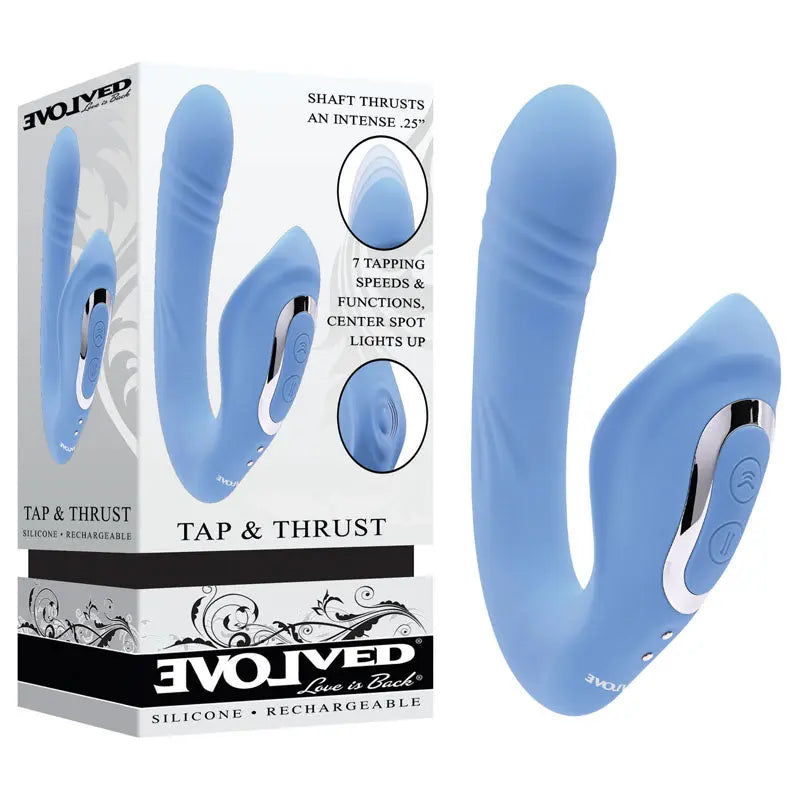 Evolved TAP & THRUST -  USB Rechargeable Dual Vibrator Evolved Discreet Intimate Essentials.