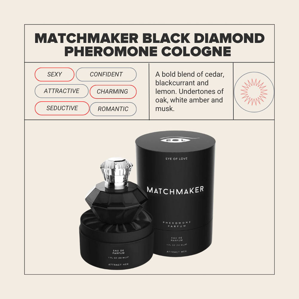 Eye of Love Matchmaker  Diamond - 30 ml - Pheromone Cologne for Men to attract Women - 30 ml Spray with elegant packaging.