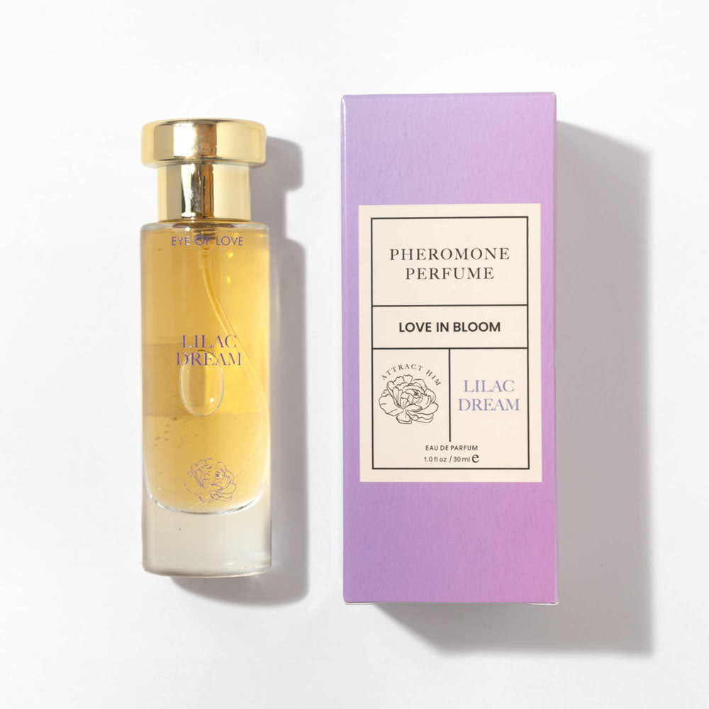 Affordable quality Eye Of Love Love In Bloom Lilac Dream Pheromone Perfume - 30ml - Vanilla Scented Pheromone Parfum for Women to attract Men - 30 ml Spray  from Eye Of Love by Discreet Intimate Essentials with Discreet Delivery 