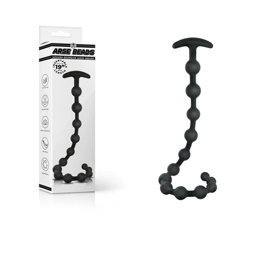 Arse Beads -  48 cm Silicone Anal Beads Excellent Power Discreet Intimate Essentials.