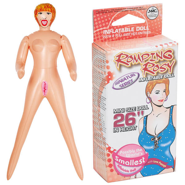 Romping Rosy - Mini Inflatable Love Doll with a 26-inch height, perfect for intimate essentials and adult novelty needs.