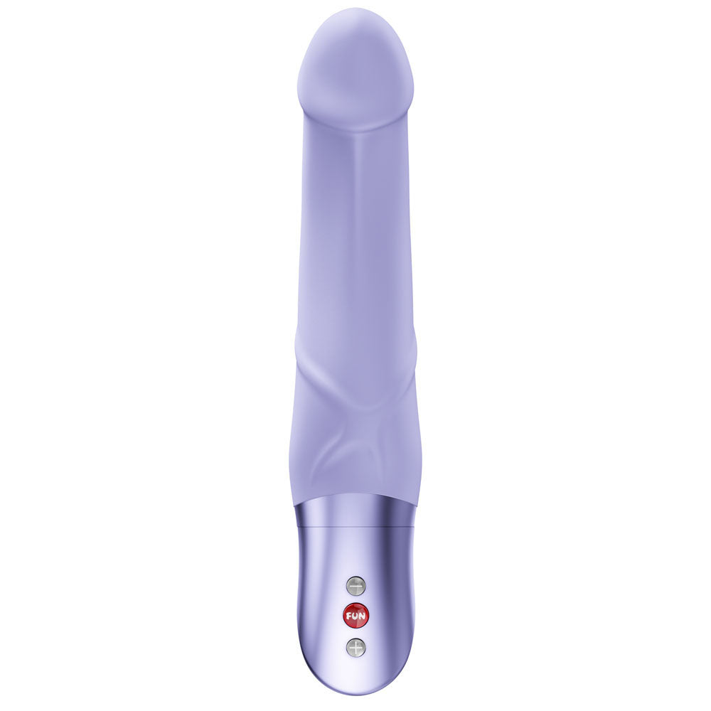 Fun Factory MR. BOSS - 21 cm Vibrator in lavender with curved design for targeted G-spot stimulation.