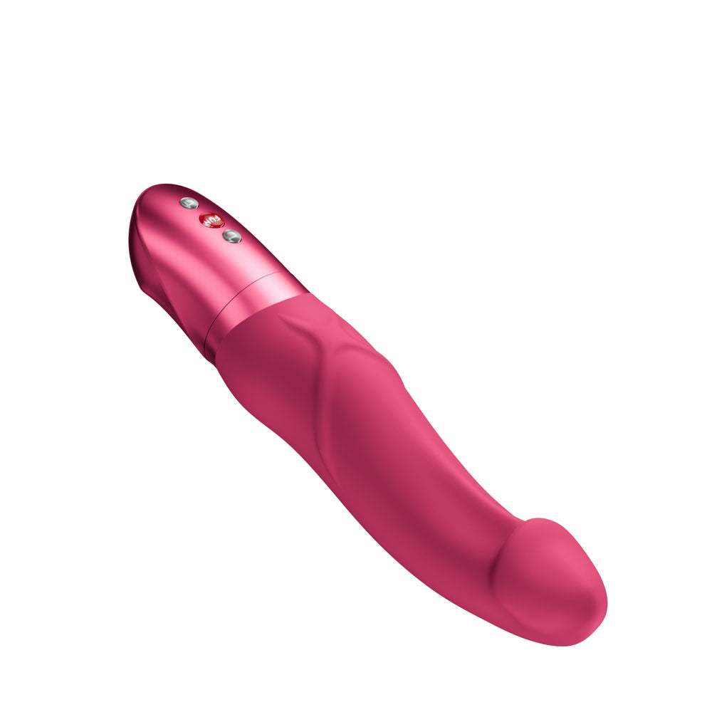 Fun Factory MR. BOSS Raspberry - Raspberry 21 cm Vibrator, perfect for intense pleasure and G-spot stimulation.