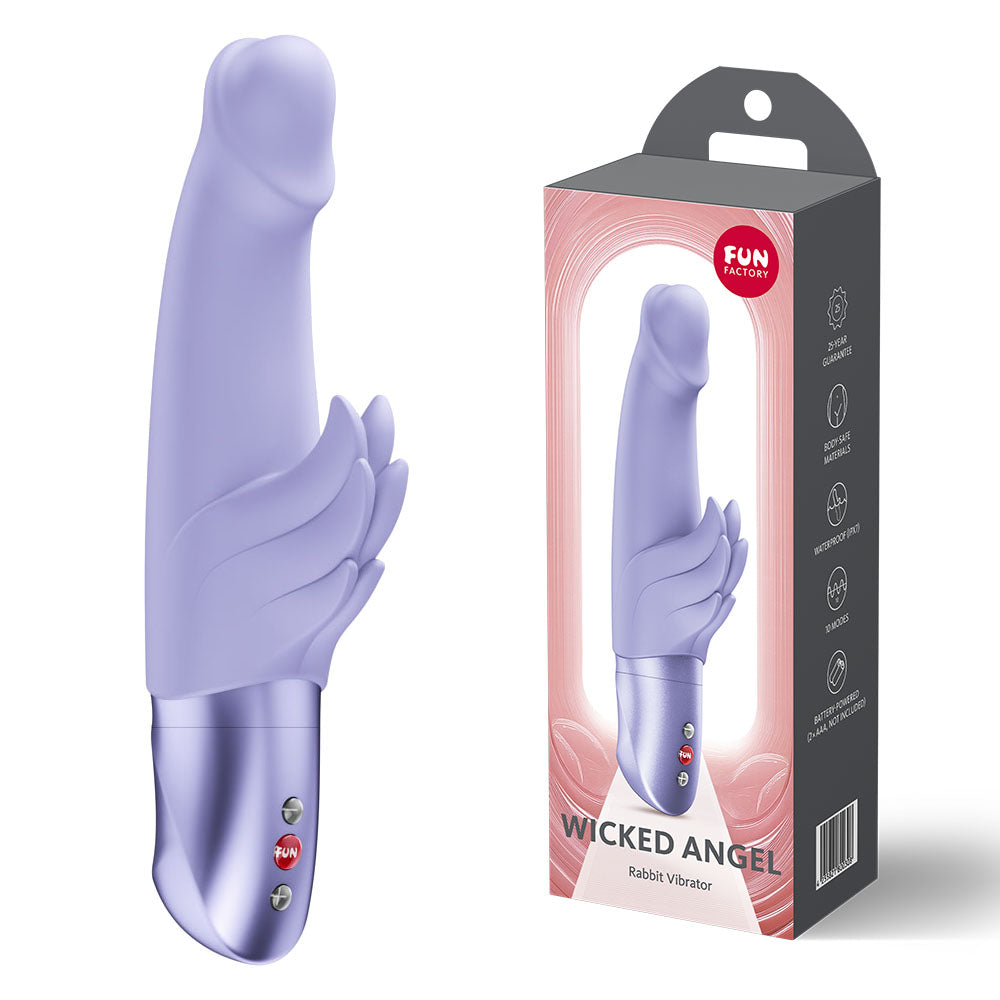 Fun Factory WICKED ANGEL - Angel Vibrator with ergonomic design for intense pleasure.