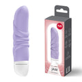 Fun Factory JAM - 12.2 cm Vibrator in purple packaging, showcasing a compact design for intimate essentials.
