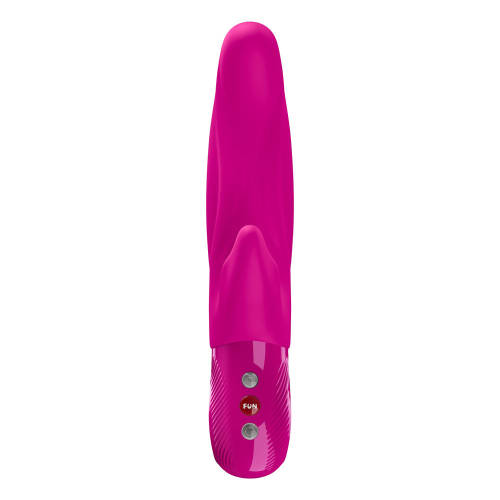 Fun Factory LADY BI Magenta - Magenta 21.8 cm USB-C Rechargeable Vibrator on display.