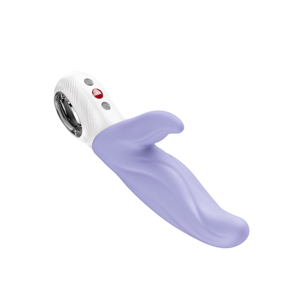 Fun Factory LADY BI - 21.8 cm USB-C Rechargeable Vibrator in purple with ergonomic design for intense stimulation.