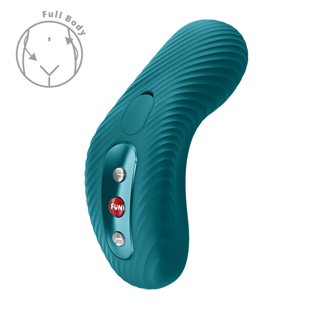 Fun Factory LAYA III Bottle  - Bottle  USB-C Rechargeable Stimulator with ergonomic wavy texture for clitoral pleasure.