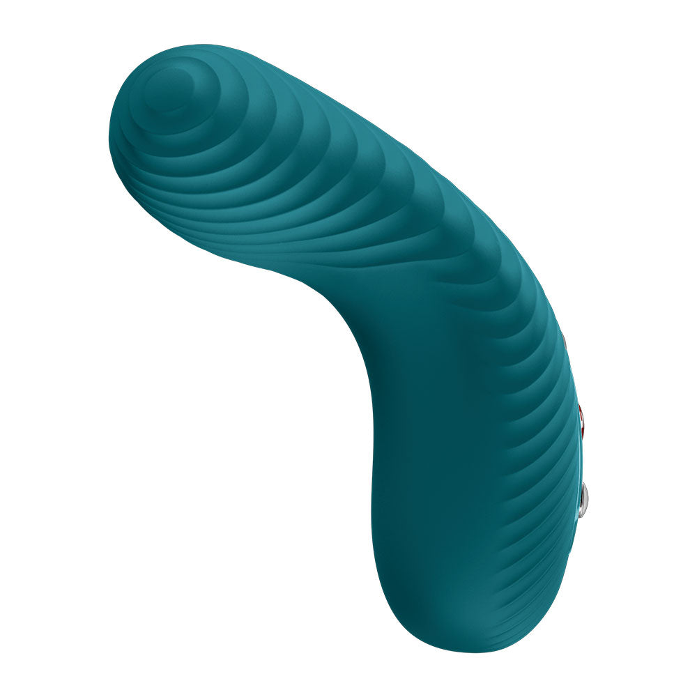 Fun Factory LAYA III Bottle - Bottle USB-C Rechargeable Stimulator with wavy textured surface for deep clitoral stimulation.