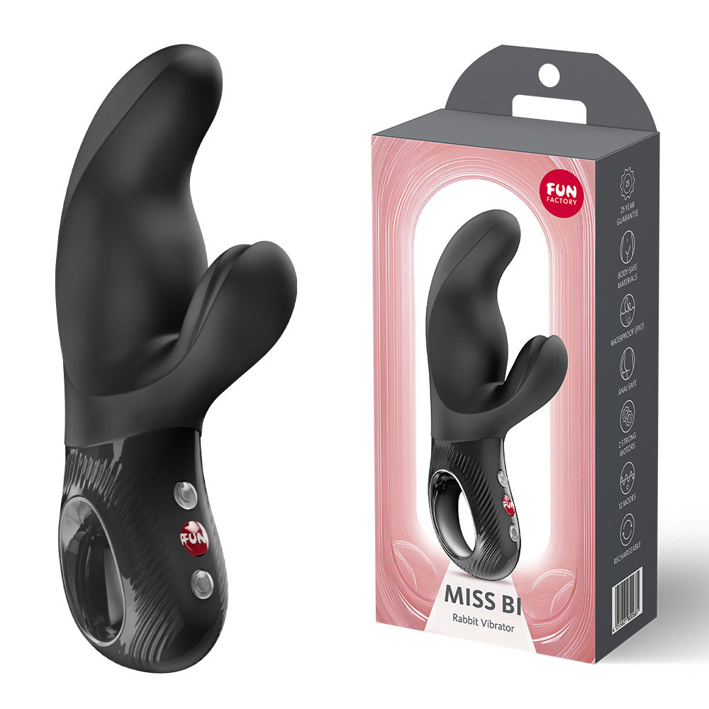 Fun Factory MISS BI  -  17 cm USB-C Rechargeable Vibrator with dual motors and ergonomic design for G-spot stimulation.
