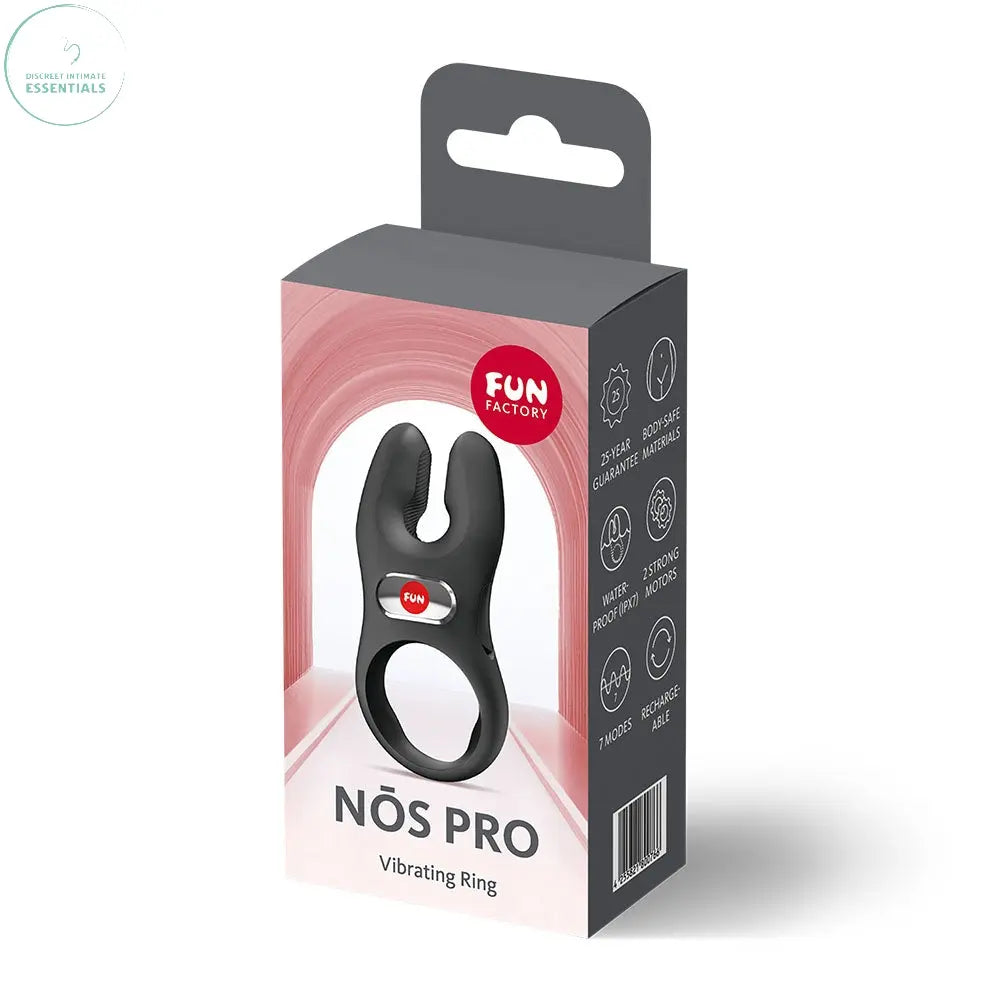 Affordable quality Fun Factory NOS PRO  -  USB-C Rechargeable Vibrating Cock Ring  from Fun Factory by Discreet Intimate Essentials with Discreet Delivery 