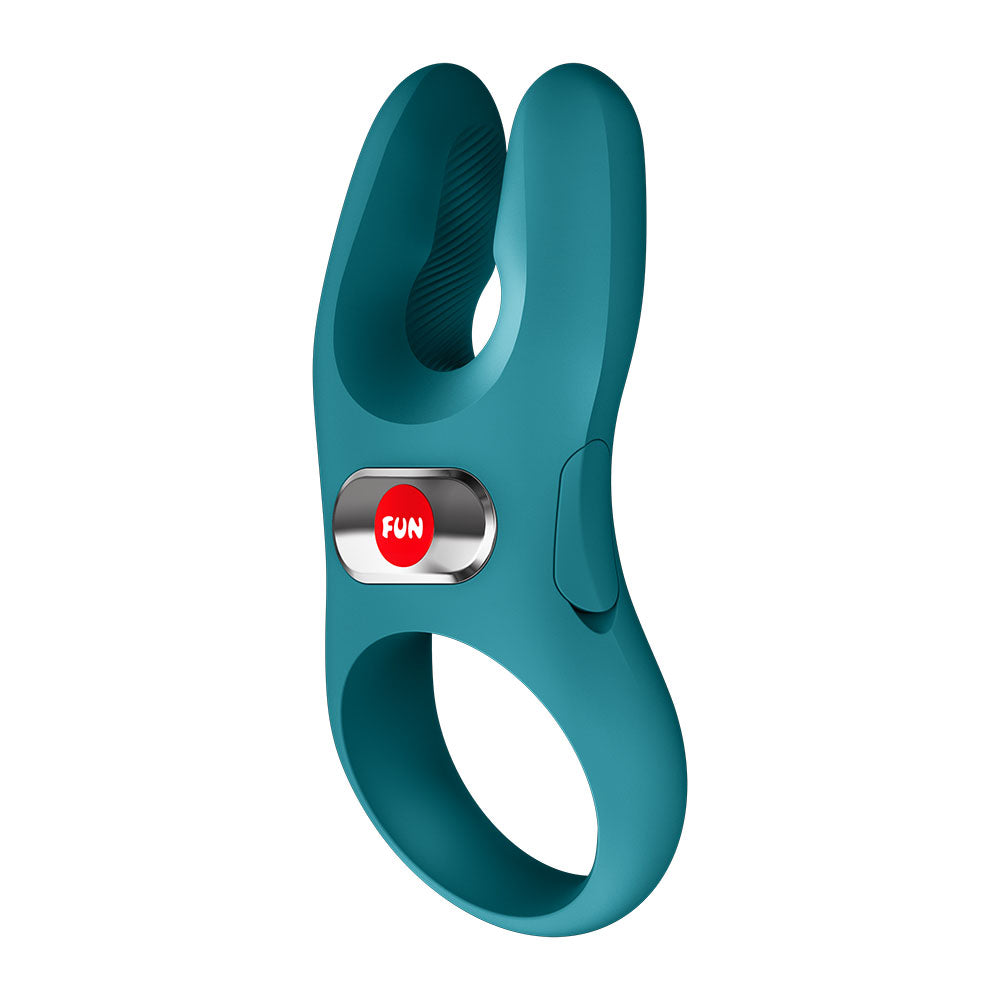 Fun Factory NOS PRO Bottle  - Bottle USB-C Rechargeable Vibrating Cock Ring for intense clitoral and erection support.