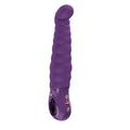 Fun Factory PATCHY PAUL Dark Violet - Dark Violet 23 cm USB-C Rechargeable Vibrator on a white background.