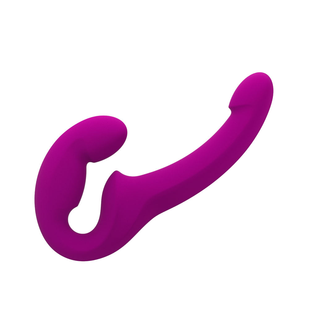 Fun Factory SHARE LITE Blackberry - Blackberry Strapless Strap-On, ultra-light double dildo for unforgettable moments.