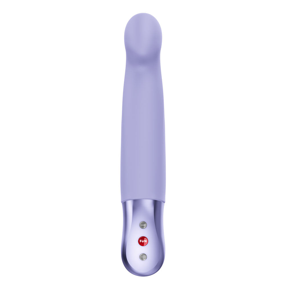 Fun Factory STRONIC G - 20.8 cm USB-C Rechargeable Thrusting Vibrator in lavender, showcasing its sleek design.