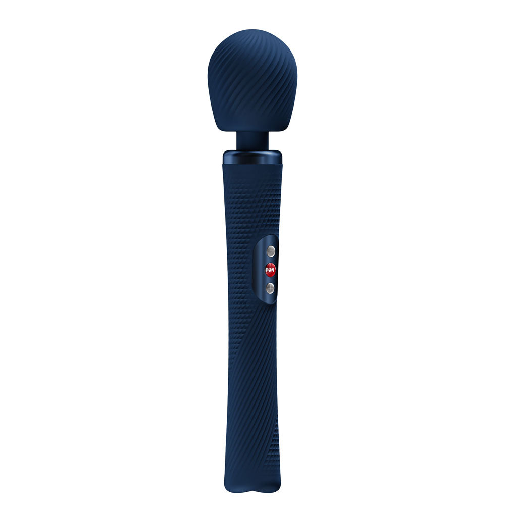Fun Factory VIM Nightblue - Nightblue USB-C Rechargeable Rumbling Massage Wand in sleek design for intimate essentials.