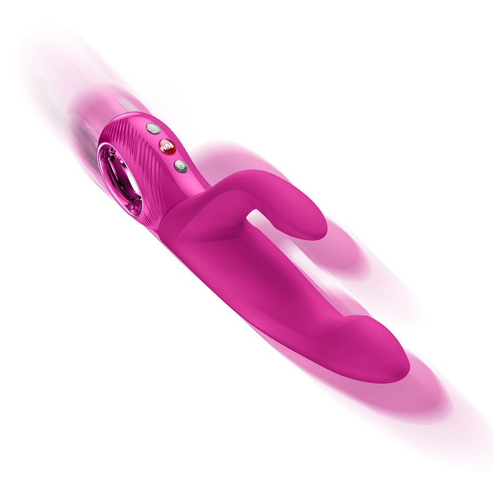 Fun Factory BI STRONIC IMMERSE Magenta - Magenta 22.1 cm USB-C Rechargeable Thrusting Vibrator on display