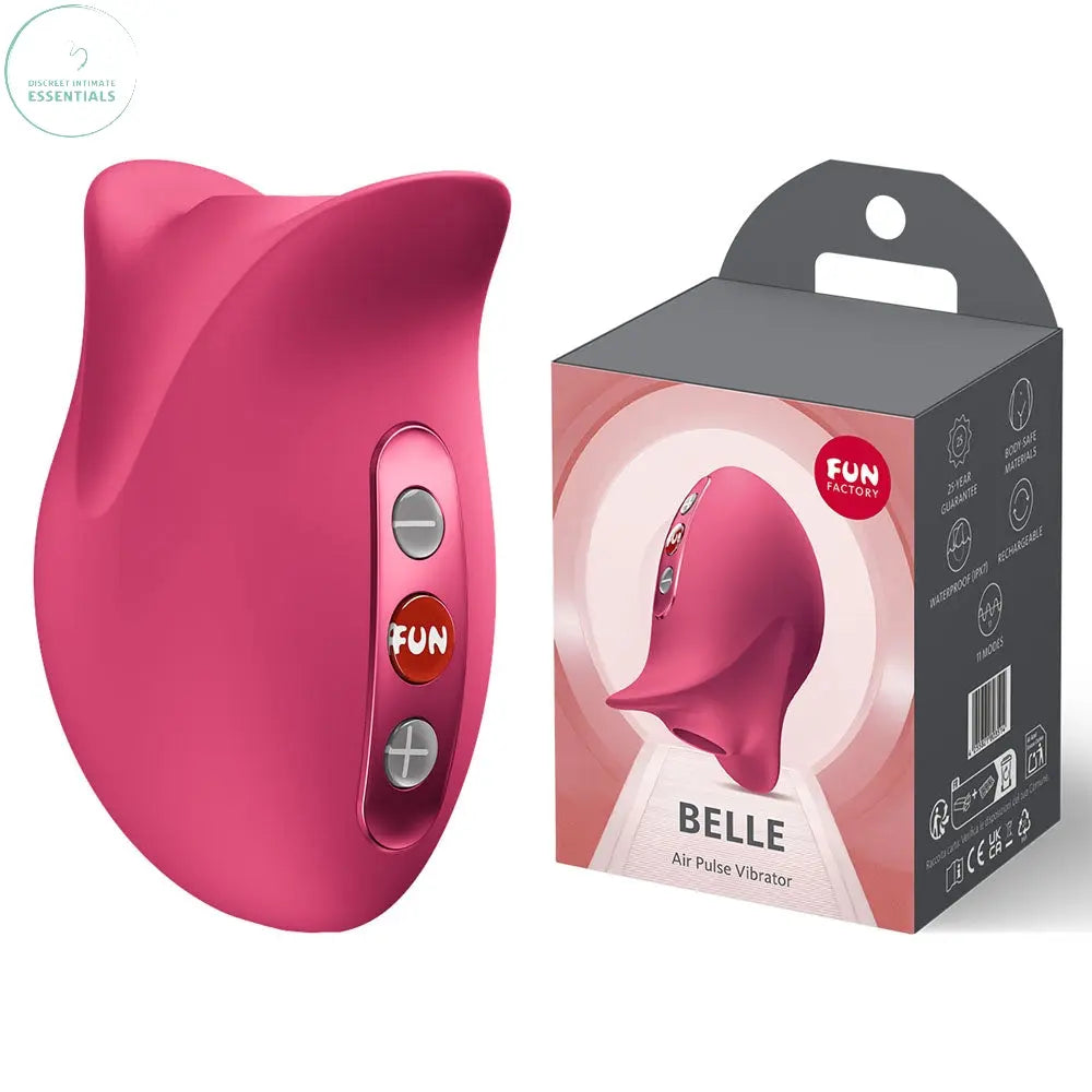 Affordable quality Fun Factory BELLE Raspberry - Raspberry  USB Rechargeable Air Pulse Stimulator  from Fun Factory by Discreet Intimate Essentials with Discreet Delivery 