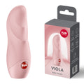 Fun Factory VIOLA Soft  - Soft  Vibrating Bullet in a sleek pink design with packaging.