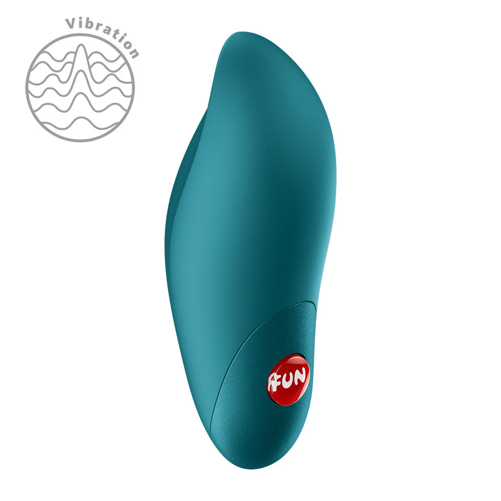 Fun Factory CHARME Bottle  - Bottle  USB-C Rechargeable Stimulator in soothing turquoise color, designed for intimate pleasure.