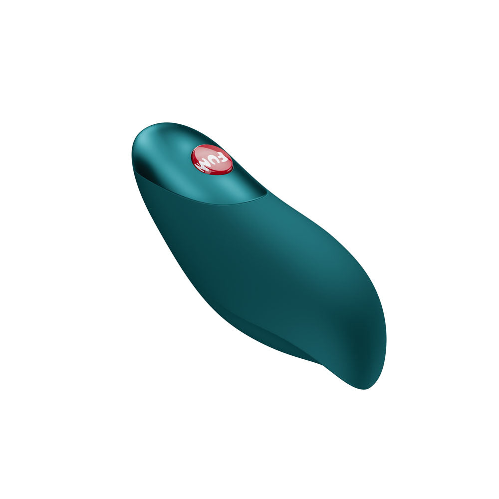 Fun Factory CHARME Bottle - Bottle USB-C Rechargeable Stimulator in teal, perfect for intimate essentials for her.