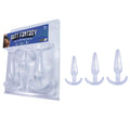 Butt Fantasy Triple Tapered Anal Plug Set -  -  Beginners Butt Plugs - Set of 3 Sizes showcasing three tapered anal plugs.
