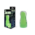 The Neon Rider - Glow in Dark 15.2 cm Stroker, featuring distinct spiral texture, glow-in-the-dark design and flexible TPE material.