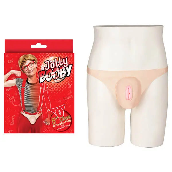 Jolly Booby - Inflatable Pussy - Inflatable Pussy with Adjustable Straps Excellent Power Discreet Intimate Essentials.