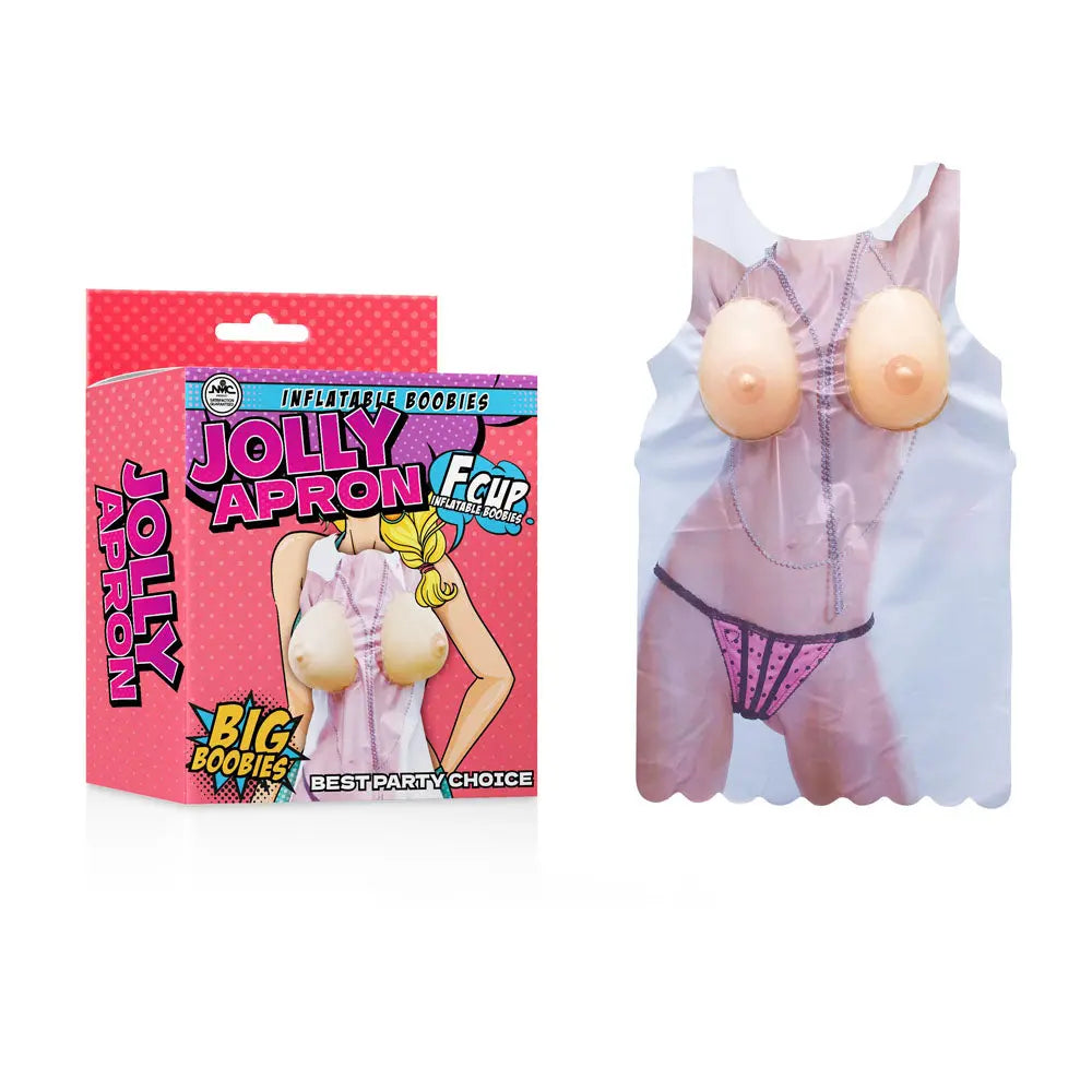Jolly Apron - Big Boobies - Novelty Booby Apron Excellent Power Discreet Intimate Essentials.