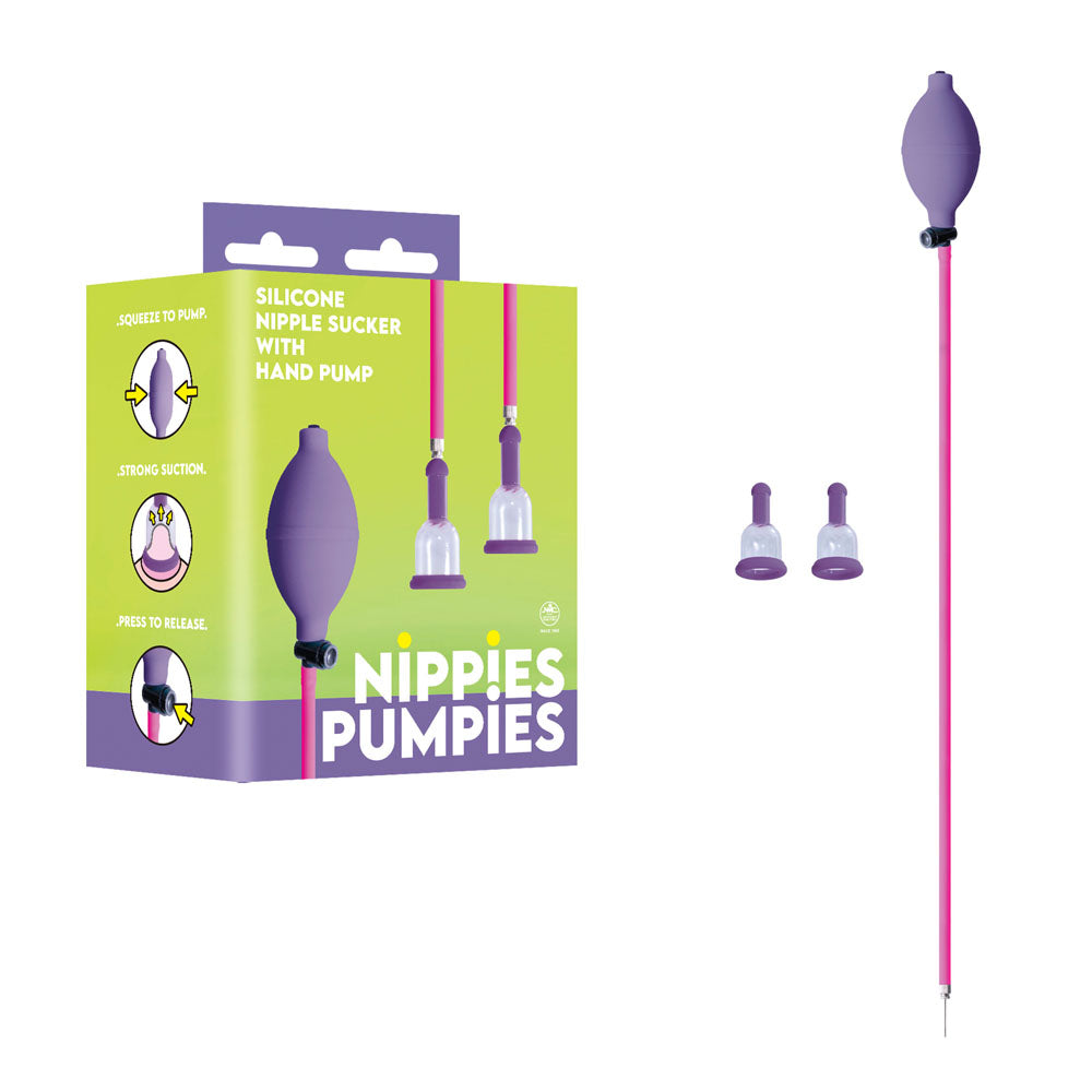 Nippies Pumpies -  -  Nipple Pump with silicone nipple suckers and hand pump for enhanced sensitivity.