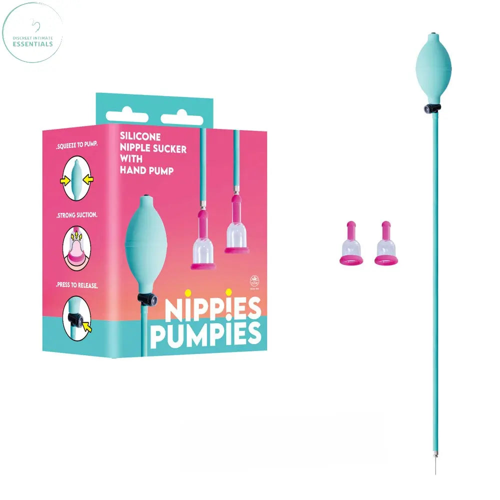 Affordable quality Nippies Pumpies - Teal - Teal Nipple Pump  from Excellent Power by Discreet Intimate Essentials with Discreet Delivery 
